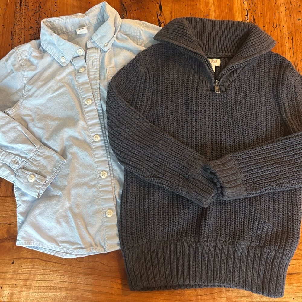 Cat & Jack Dark Gray Zip Up Sweater